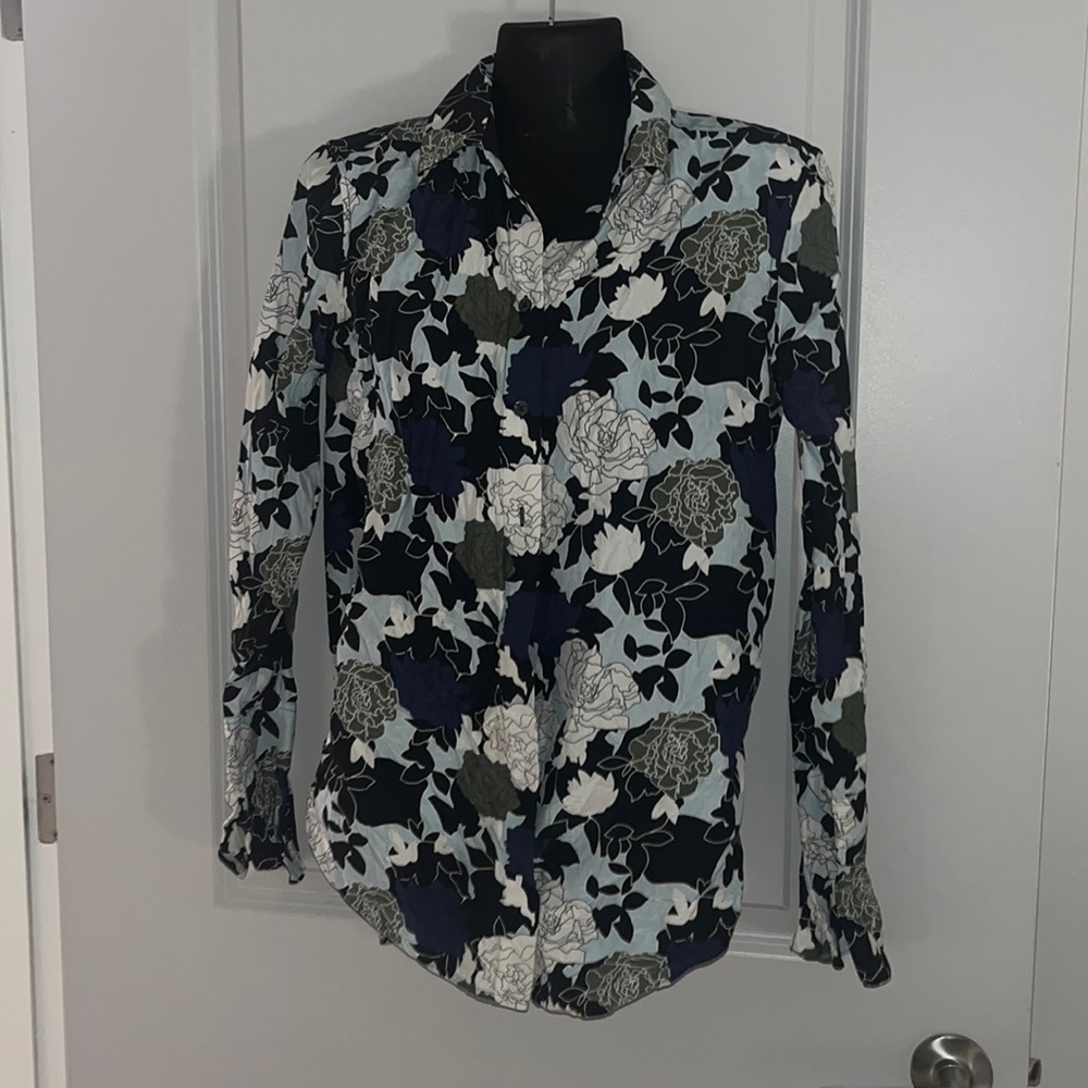EQUIPMENT Femme Silk Blouse Cool Breeze Daphne Floral Button Down XS